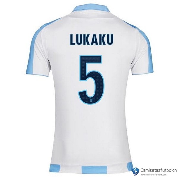 Camiseta Lazio Segunda equipo Lukaku 2017-18